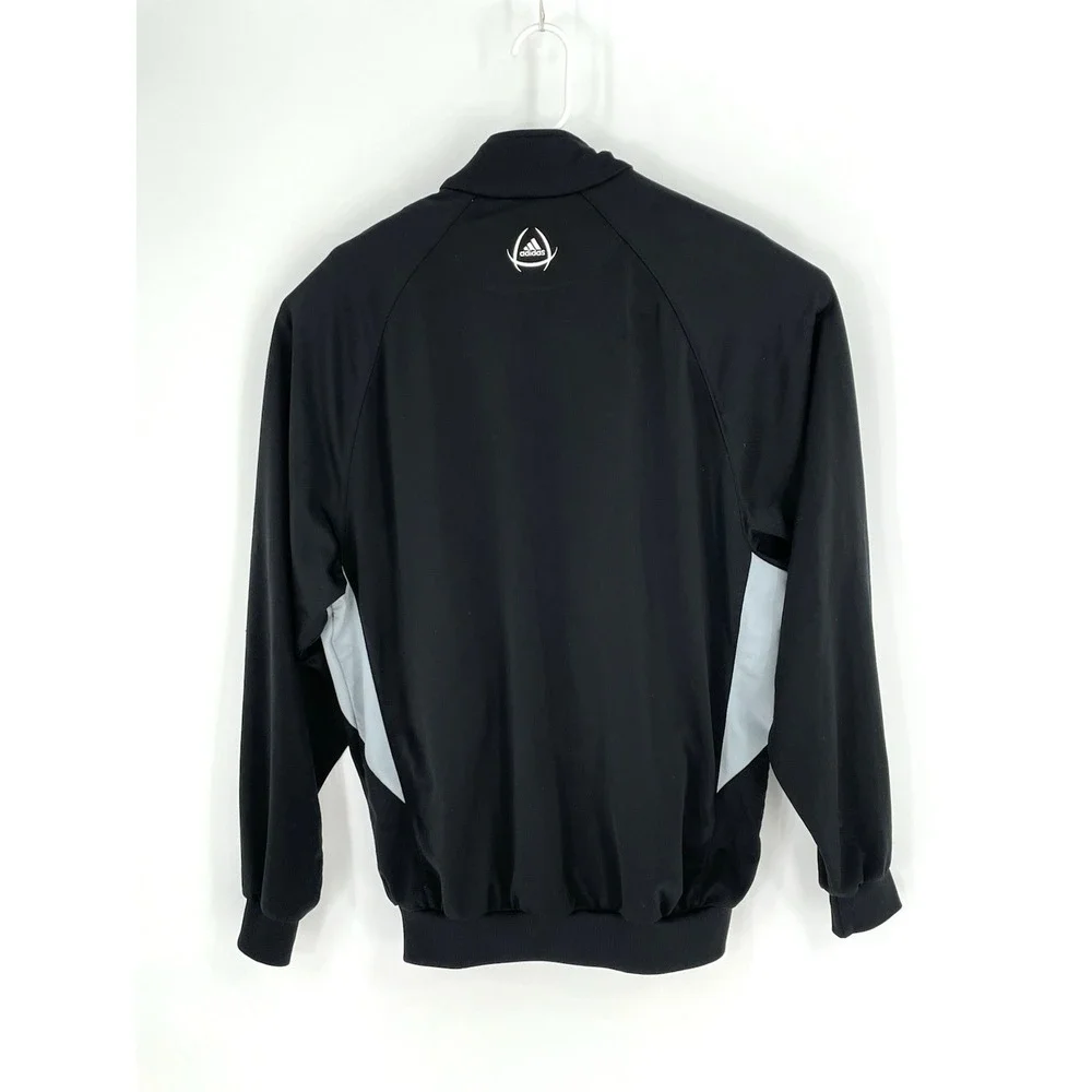 Vintage Adidas‎ Jacket Mens M Black Gray Small Logo on Back